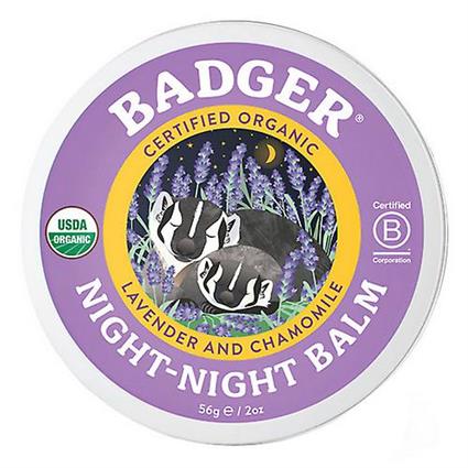 Badger Balms Bálsamo de Texugo Bálsamo Noturno de Noite, 56 Gramas (Pacote de 1)