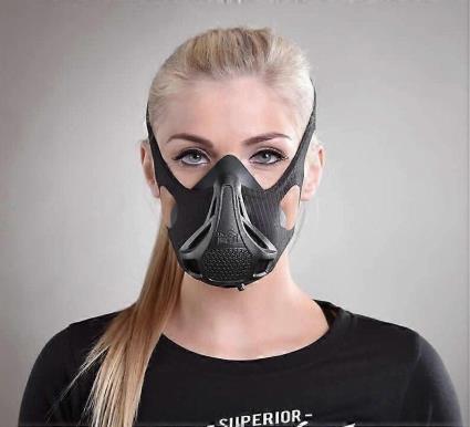 Jeek Nextgen Altitude Workout Mask Cardio Breathing & Treinador de Força Respiratória 24 Níveis de Privação de Oxigênio, 8 Filtros de Carbono Subst...