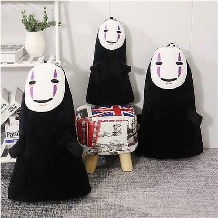 Stuffed Animals 40/60cm engraçado espirituoso longe homem sem rosto sem rosto pelúcia brinquedos sem rosto fantasma kaonashi almofada recheada pres...