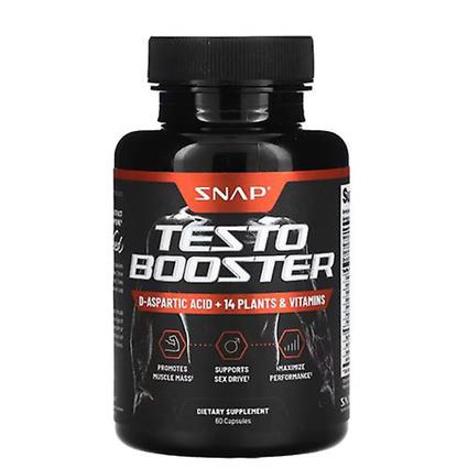 Snap Supplements Snap Suplementos Testo Booster, 60 Caps (Pacote de 1)