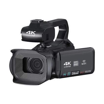 POTATO Gravador de Vídeo 4k Câmera 64mp Filmadora para Stream Rotate 4.0inch Touch Screen Professional Digital