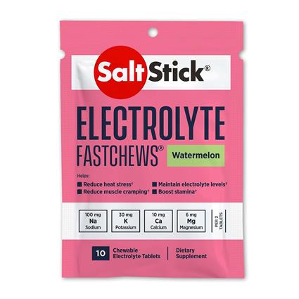 SaltStick Eletrólito FastChews - Pack de 10 - Melancia