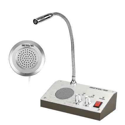 POTATO Retevis Rt-9908 Dual Way Janela Interfone Sistema Banco Contador Interfone Zero-touch para Business Stor