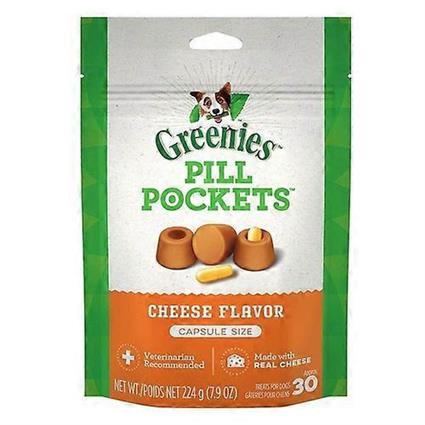 Greenies Pill Pockets Cheese Flavor Cápsulas, 30 contagens (Pacote de 1)