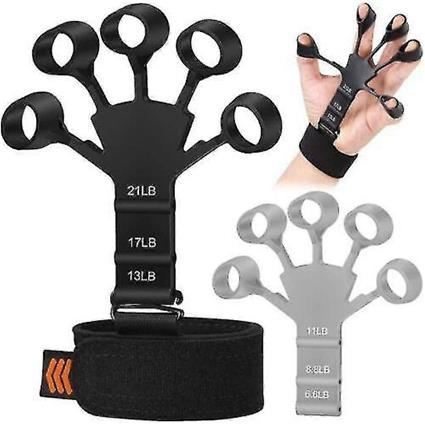 Tikuajgift Novo Gripster Grip Exerciser, Fortalecedor, Treinador Fitness Workout Training Preto