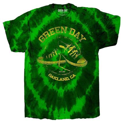 Green Day Crianças All Stars Dye Wash T-Shirt Verde X-Large (11/12 Yrs)