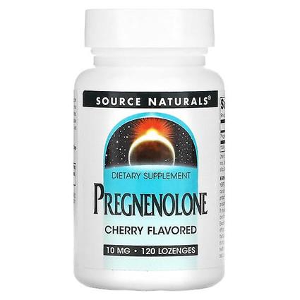 Source Naturals Fonte Naturals, Pregnenolona, Cereja, 10 mg, 120 pastilhas
