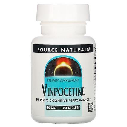 Source Naturals Fonte Naturals, Vinpocetina, 10 mg, 120 Comprimidos