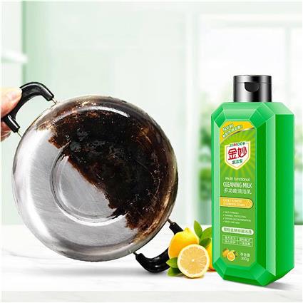 Kakanwo 2Pc Leite de limpeza multifuncional para cozinha doméstica para manchas de óleo pesado Escala de óleo forte Limpador Multi-Uso 300Ml Multic...