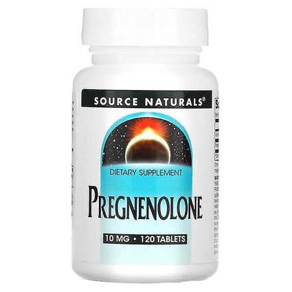 Source Naturals Fonte Naturals, Pregnenolona, 10 mg, 120 Comprimidos