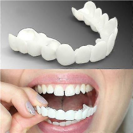 Prótese Dental Flex Comfort Fit Superior/Inferior YUHAO Dentes inferiores superiores