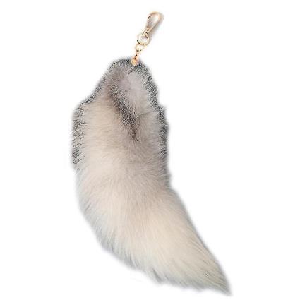 Pelúcia-raposa Cauda Chaveiro Furry Animal Cauda Chaveiro Chaveiro 40cm Cauda Animal B