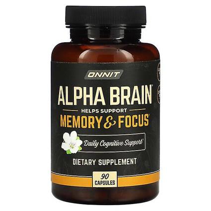 Onnit, Cérebro Alfa, 90 Cápsulas