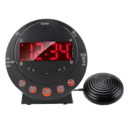 Despertador vibratório vibratório extra alto com agitador de cama para o quarto de dormentes pesados