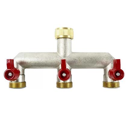 The Garden People Torneira De Metal Distributor With Three Outlets