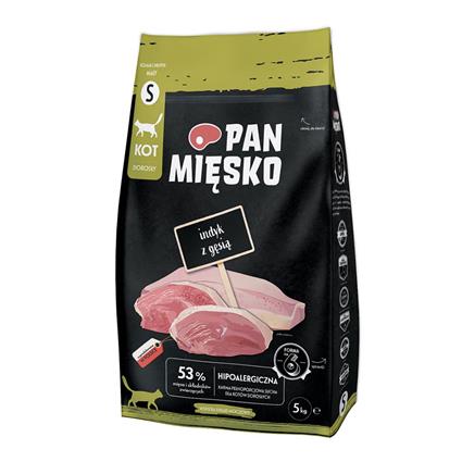 Pan Miesko Peru Com Ganso Ração Para Gatos Pequenos 5kg