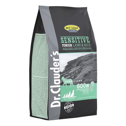 Dr. Clauder Melhor Escolha Sensitive Junior Comida Para Cães Cordeiro & Arroz 20kg