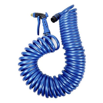 The Garden People Mangueira Espiral 10m Polyurethane With Metal Spray Gun