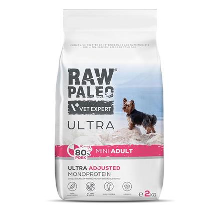 Vet Expert Ração Para Cães Adultos Raw Paleo Ultra Pork Mini 2kg