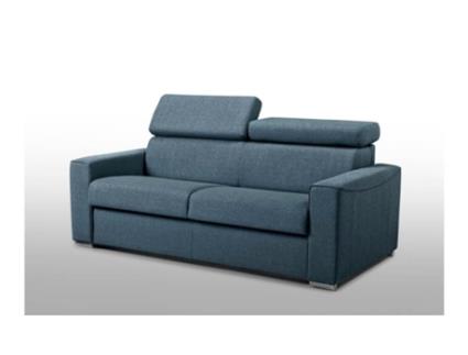 Sofá Cama DUNLOPILLO (196 x 94 x 100 Tamanho Cama: 140 - 159 cm - Veludo - Azul)