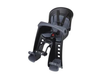 Cadeira Bicicleta Fixação Frontal Bilby Junior Preto e Cinzento