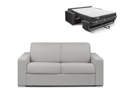 Sofá Cama DUNLOPILLO (174 x 94 x 85 Tamanho Cama: 120 – 139 cm - Veludo - Cinzento)
