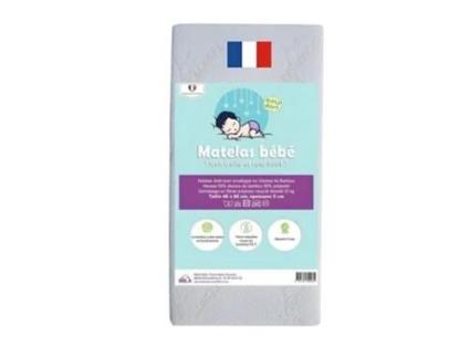 Colchão De Bebê Em Bambu Para Berço 40x80 Cm - Easy Dort - Densidade 25kg - Fabricado Na França
