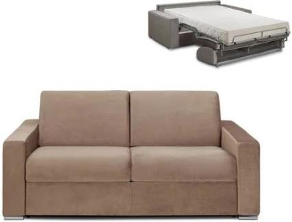 Sofá Cama Calito LINEA SOFA (Bege - Tecido e Veludo - 194x94x85 cm/Dimensões da cama: 140-159 cm)