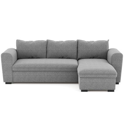 Sofá chaise longue reversível ASTY com cama e baú