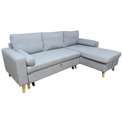 Sofá chaise longue reversível JADE com cama e baú