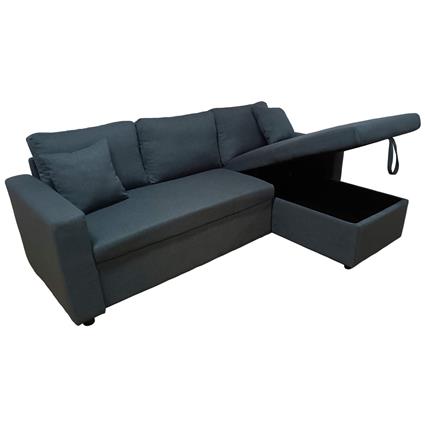 Sofá chaise longue reversível AMBAR com baú