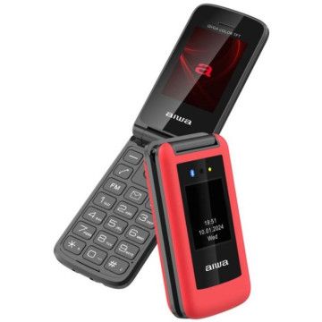 Celular Aiwa FP-30-2G RD para Idosos/Vermelho