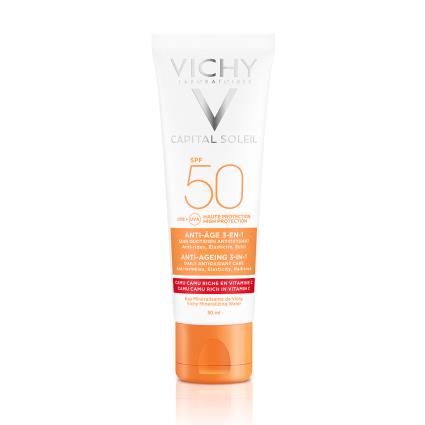 Creme Anti-idade Capital Soleil  Antioxidante 3 em 1 Spf 50 (50 ml)