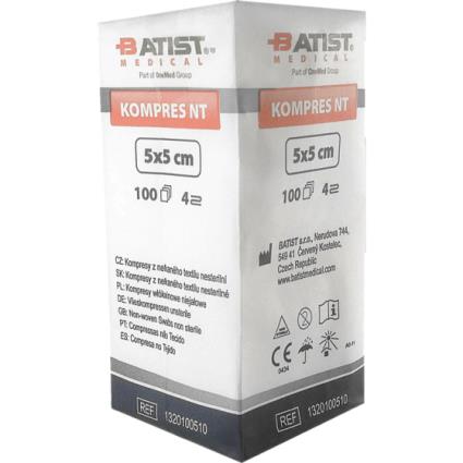 COMPRESSAS TNT 5X5CM X 100UN