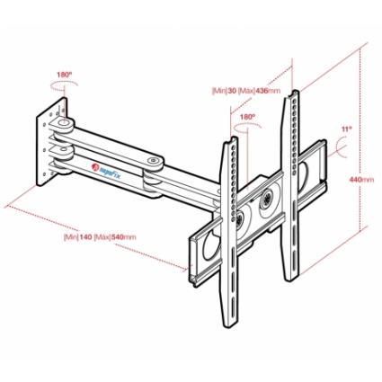 Suporte Napofix REF.275 - LED 37-70 CX.3