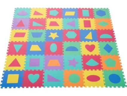 HomCom® Tapete Puzzle Colchão suave para Crianças 3.24?Borracha de espuma EVA