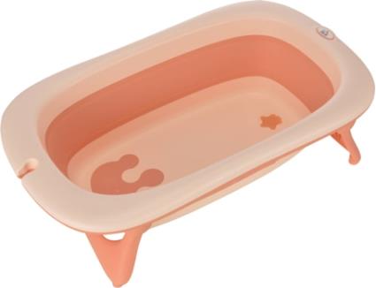 Banheira HOMCOM Dobrável (Laranja - 84.5x50.5x24cm - Idade: Até 3 Anos)