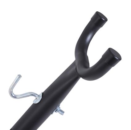 Suporte Ajustável para Camas de Rede Universal Estrutura de Ferro Carga Até 120kg Pé para Cama de Rede 280x120x110cm Preto