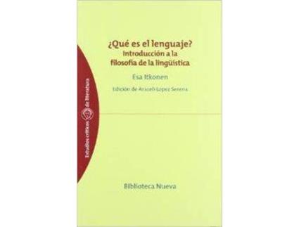 Livro Que Es El Lenguaje de Esa Itkonen
