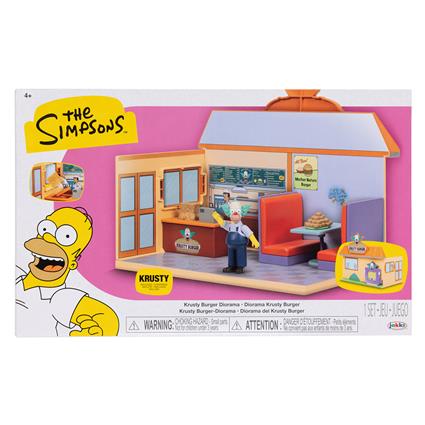 Los Simpson Figura Krusty Burger Playset