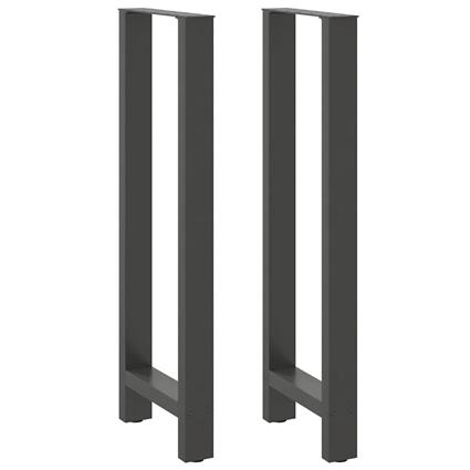 vidaXL Pernas mesa centro 2 pcs 40x(110-111) cm aço antracite