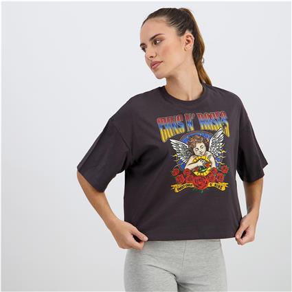 Gun N' Roses - Cinza - T-shirt Algodão Mulher tamanho M
