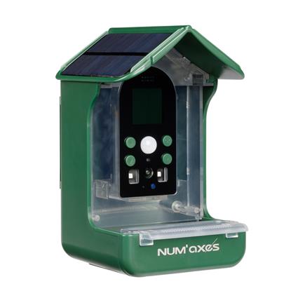 Comedouro para pássaros Numaxes com câmara - C 10 x L 11 x A 17 cm