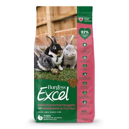 Burgess Excel Senior para coelhos - 1,75 kg