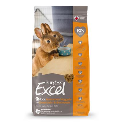 Burgess Excel para coelhos de interior - 1,75 kg