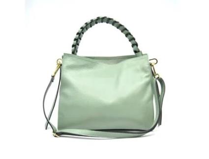 Bolsa de Ombro Bari Couro Genuíno Verde 31X25X12 5 Cm SOTEIRA