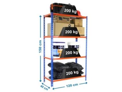 Estante Metálica Simonclick Megaplus 4/400 1500 Blue/nara/galv