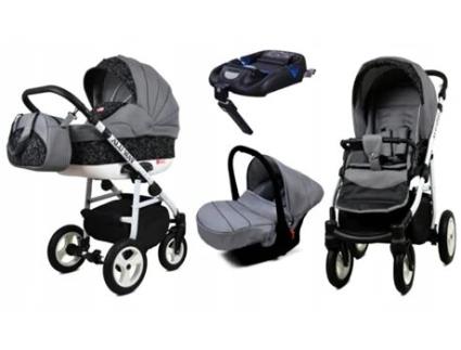 Carrinho de Bebé Multifuncional BABYLUX ALU WAY 2 Em 1 – Steel arrow - Ajustável e dobrável Construção leve em alumínio - Reversibilidade - Acessórios