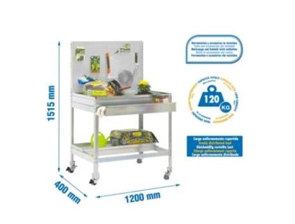 Bancada De Trabalho Simongarden Bt2 Box Mob. 1200x400 Galva/galva