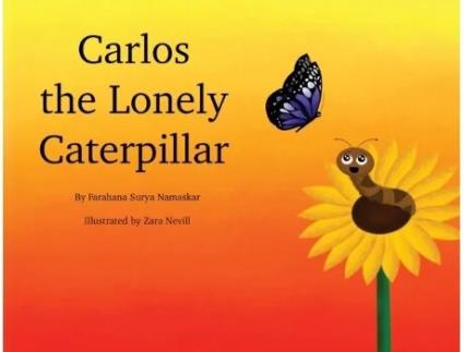 Livro Carlos the Lonely Caterpillar Farahana Surya Namaskar (Inglês)